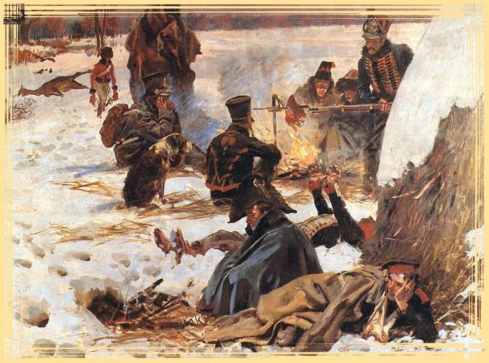retraite de russie des soldats de napoleon